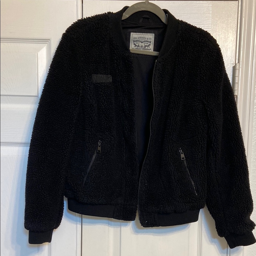 Levi's Black Sherpa Jacket